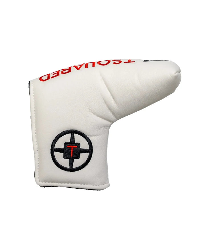 White stitched putter cover