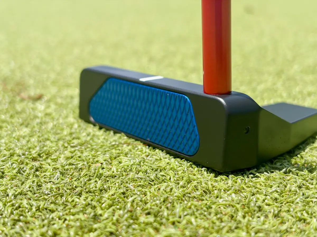 Custom TS-1104 putter in red and blue