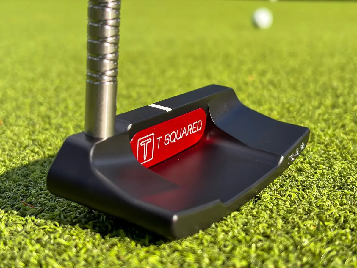 Custom TS-912 putter in black and red