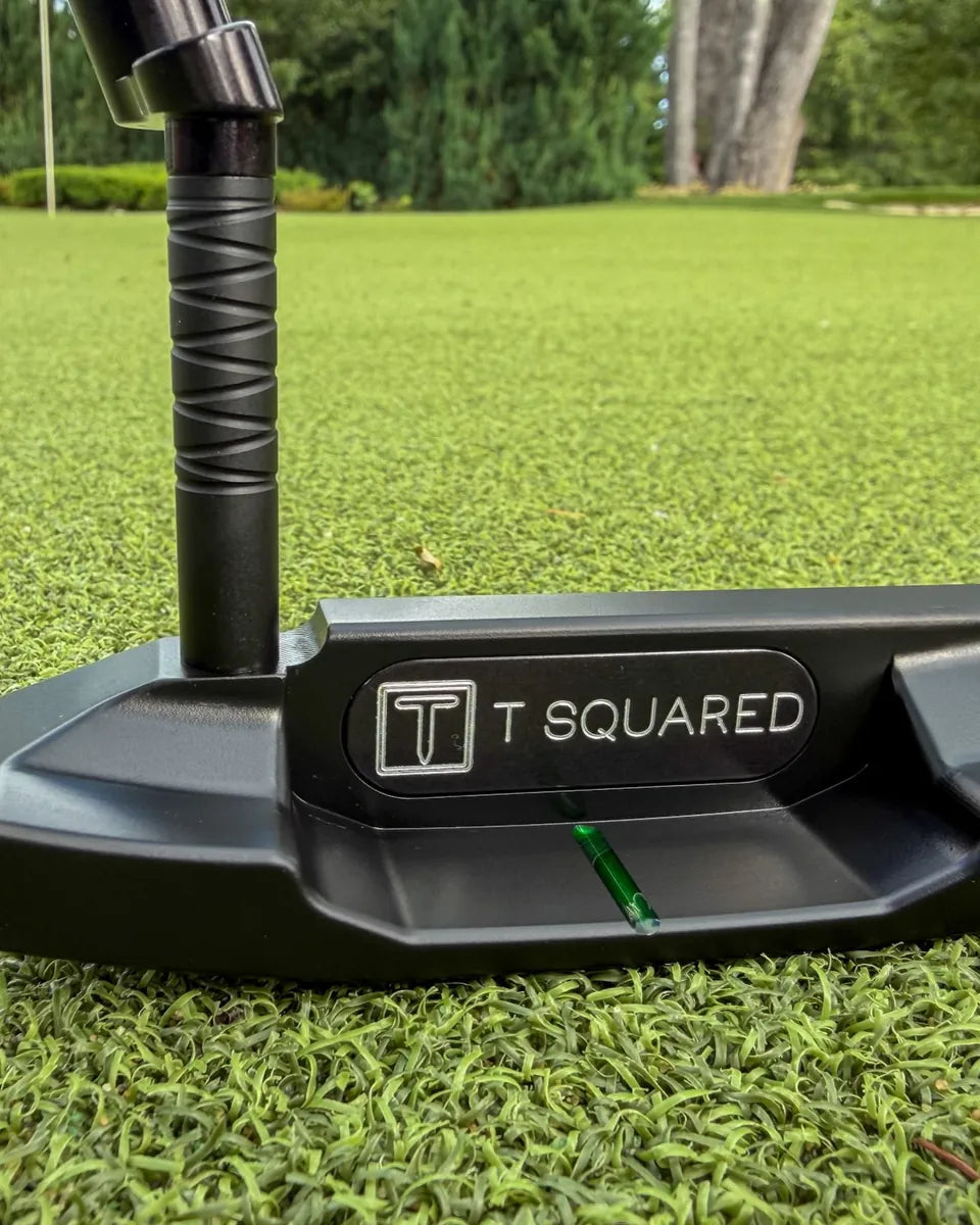 Custom TS-503 putter, Black with green T fill