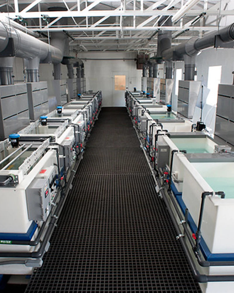 The anodizing line in our family's shop