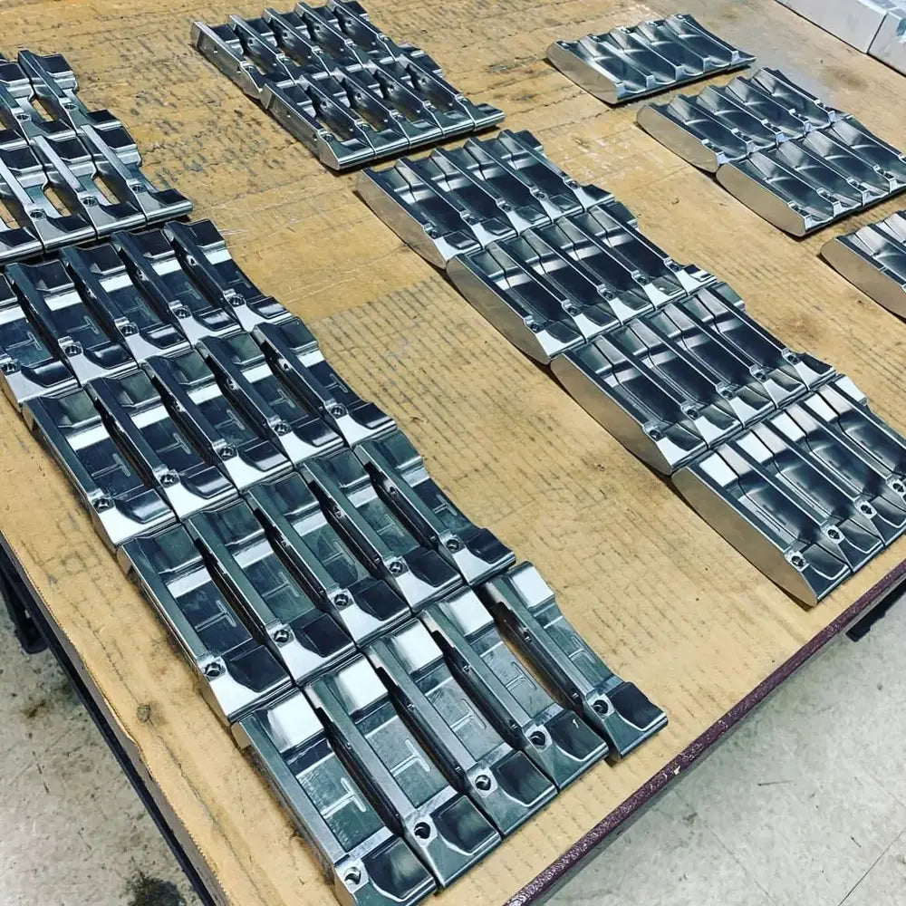 Rows of milled putter heads
