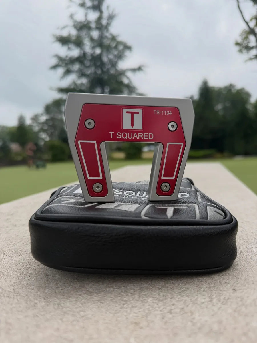 Custom TS-1104 putter in Red and silver