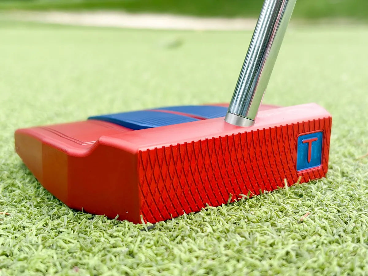 Custom TS-1029 putter in Red and blue